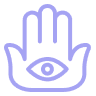 Photo - Pictogram van een handpalm met een oog in het midden, te zien op de website van AskNebula