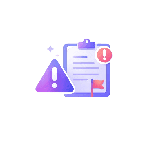Illustratie van een klembord met een waarschuwingsteken, te zien op de website van AskNebula Photo - Illustratie van een klembord met een waarschuwingsteken, te zien op de website van AskNebula