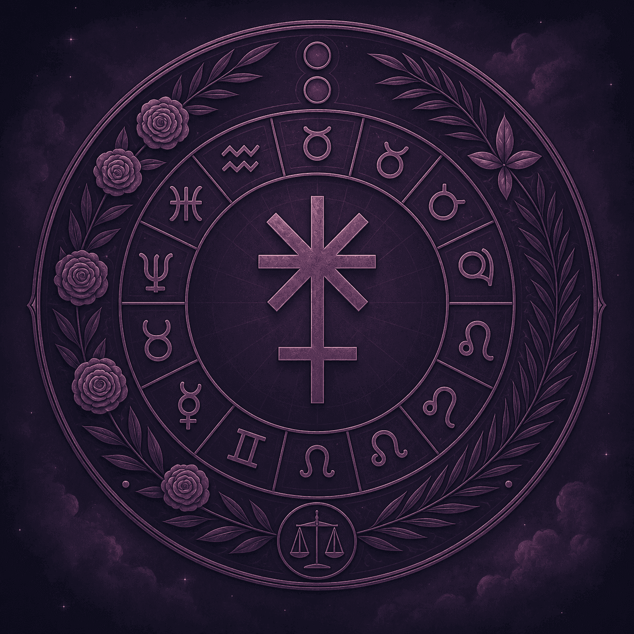 Overzicht van de Junotekens in het gedeelte met astrologische kaarten van AskNebula Photo - Overzicht van de Junotekens in het gedeelte met astrologische kaarten van AskNebula