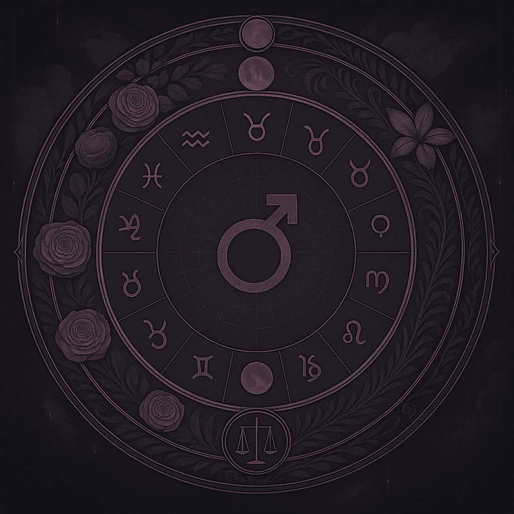 Overzicht van de Marstekens in het gedeelte met astrologische kaarten van AskNebula Photo - Overzicht van de Marstekens in het gedeelte met astrologische kaarten van AskNebula