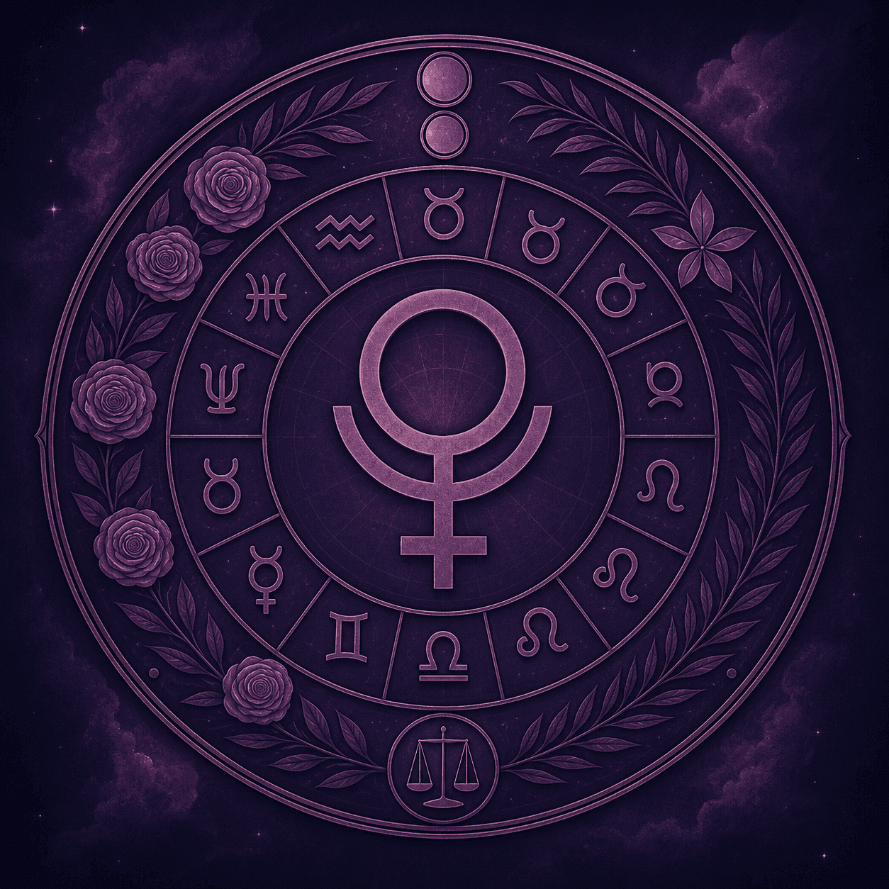 Overzicht van de Plutotekens in het gedeelte met astrologische kaarten van AskNebula Photo - Overzicht van de Plutotekens in het gedeelte met astrologische kaarten van AskNebula