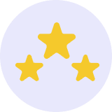 Pictogram voor een topbeoordeling zoals gebruikt in het gidsgedeelte van de website van AskNebula Photo - Pictogram voor een topbeoordeling zoals gebruikt in het gidsgedeelte van de website van AskNebula