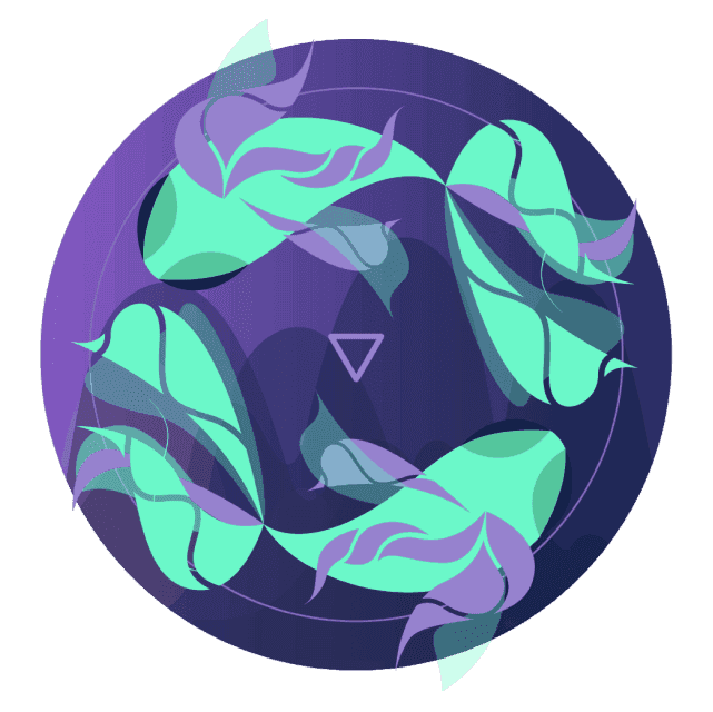 Symbool van het sterrenbeeld Vissen zoals gebruikt in de horoscopen van AskNebula Photo - Symbool van het sterrenbeeld Vissen zoals gebruikt in de horoscopen van AskNebula