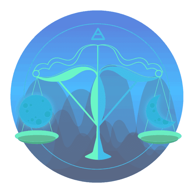 Symbool van het sterrenbeeld Weegschaal zoals gebruikt in de horoscopen van AskNebula Photo - Symbool van het sterrenbeeld Weegschaal zoals gebruikt in de horoscopen van AskNebula